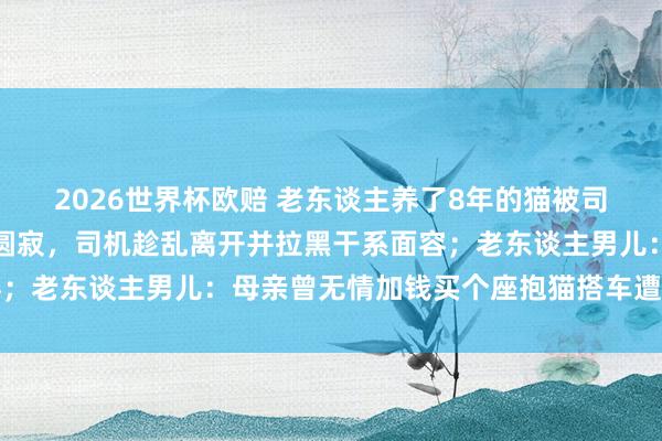 2026世界杯欧赔 老东谈主养了8年的猫被司机强行放后备箱致缺氧圆寂,司机趁乱离开并拉黑干系面容;老东谈主男儿:母亲曾无情加钱买个座抱猫搭车遭司机拒却