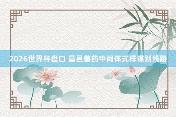 2026世界杯盘口 昌邑兽药中间体式样谋划线路
