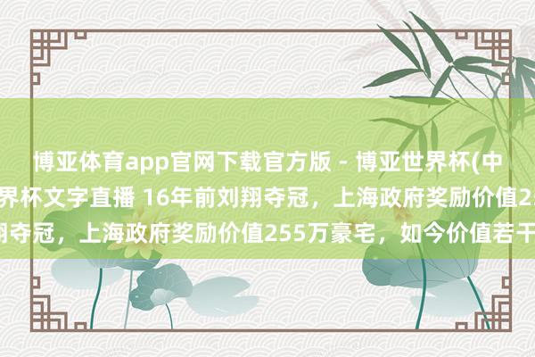博亚体育app官网下载官方版 - 博亚世界杯(中国)官方入口,2026世界杯文字直播 16年前刘翔夺冠,上海政府奖励价值255万豪宅,如今价值若干?